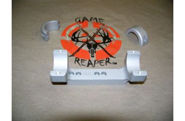 Image of DNZ Products Game Reaper Scope Mount - Remington 700 Short Action, Medium Ring, 0 MOA, 30 mm Tube, Silver, 35700