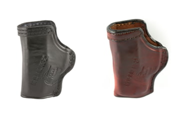 Image of Don Hume KelTec P3AT Right Hand Inside the Pant Leather Clip-On Holster, Black, Brown