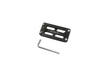 Image of Double Tap Industries M-Lok to Arca Rail Adapter Plates, 80mm, Black, AD-MA-80
