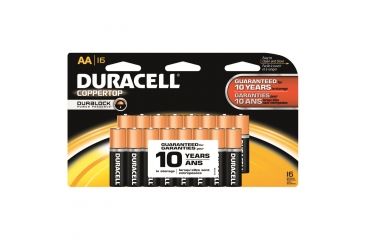 Image of Duracell Coppertop Battery, AA, 16 Pack, MN1500B16Z16