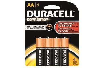 Image of Duracell Coppertop Battery, AA, 4 Pack, MN1500B4Z