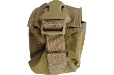 Image of Eagle Industries Molle Style Single Frag Grenade Carrier, Pouch Clip, Coyote, 500D