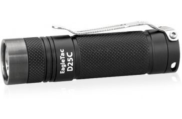 Image of Eagtac D25C Clicky XML2 U4 LED Flashlight, Black, Medium, D25CRCXML2