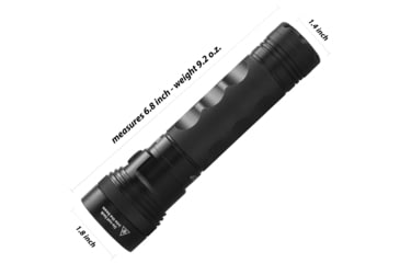 Image of EAGTAC SX25A6 Flashlight, XM-L2 CW U4 LED, 1494lm, Black, SX25A6-XML2-BASE-CW