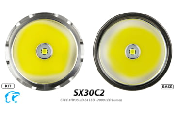 Image of EAGTAC SX30C2 XPL HI 1870 Lumen LED Flashlight, Medium, Black, SX30C2-XPL-HI-BASE-CW