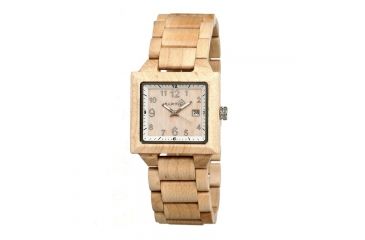 Image of Earth Culm Wooden Unisex Watch, Khaki/Tan ETHEW1001, EDEMO1