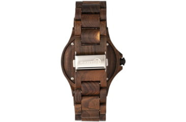 Image of Earth Wood Gila Bracelet Watch w/Magnified Date, Dark Brown, One Size, ETHEW3302