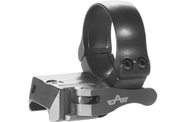 Image of EAW EAW Extended Quick Release Roll Off Scope Mount w/Back Extension, Diameter 34mm, Height 10mm, 24mm To The Back Extension, Lever, Black, Small, 47002341002124