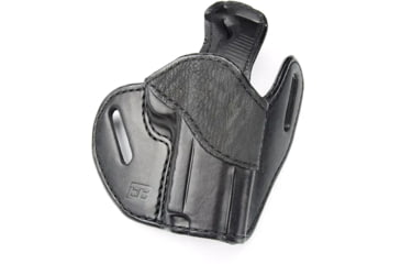 Image of Ed Brown Products Commander Lightrail OWB Belt Holster, RMR Compatible, Shark/Cow, Black, HL-C-LR