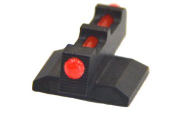 Image of Ed Brown Products Dovetail Fiber Optic Front Sight, 1911, 0.18in Height, 65 degree Dovetail, Black, 1620-FIBER