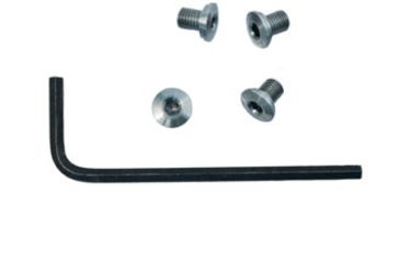 Image of Ed Brown Products Grip Screw Bushings, 1911, Hex, Slim Grip, 4 Pieces w/Allen Wrench, Stainless Steel, 804-SLIM