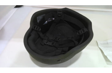 Image of USED United Shield ACH Ballistic Helmet Level IIIA LE Style Mid Cut w/ 4pt Harness System, OD Green, Large ACH-MICH LE - MID CUT-OD-LG, EDEMO1, Used, Condition Like New, Inspect and Rebox