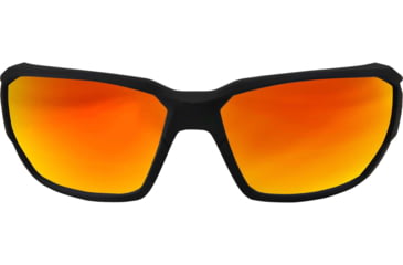 Image of Edge Eyewear Dawson - Black Frame / Aqua Precision Red Mirror Lenses, Black Frame, XDAP419