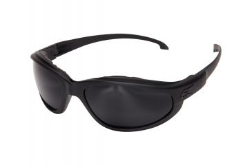 Image of Edge Eyewear Falcon Thin Temple Sunglasses, Soft-Touch Matte Black Frame / G-15 Vapor Shield L, GSF61-G15-TT