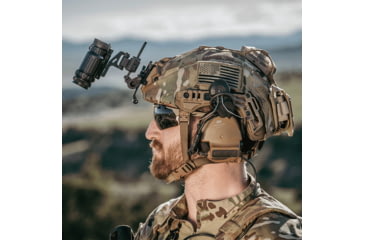 Image of Edge Eyewear Phantom Rescue Shooting Glasses, Tan499 Frame, G-15 Vapor Shield Lenses, Standard, PR27VS
