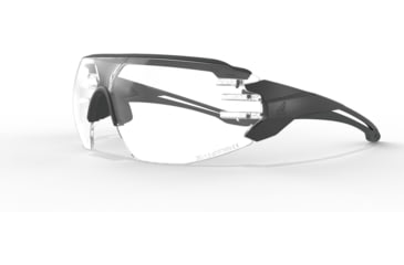 Image of Edge Eyewear Taven Safety Glasses, Black Frame w/ Black TPR / Clear Vapor Shield Lens, Standard, NSN XTV111VS, XTV111VS