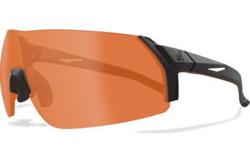 Image of Edge Eyewear Urgent Fury Shooting Glasses, Black Frame, Tigers Eye Vapor Shield Lenses, Standard, UF14VS