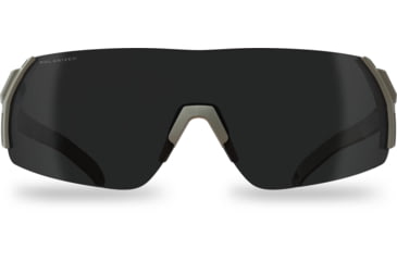 Image of Edge Eyewear Urgent Fury Shooting Glasses, Conifer Green Frame, Polarized Smoke Vapor Shield Lenses, Standard, UF36PVS