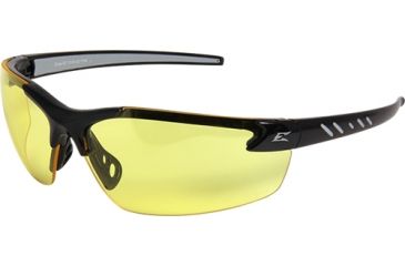 Image of Edge Eyewear Zorge G2 Safety Glasses Black Frame / Yellow Lenses, Universal DZ112-G2