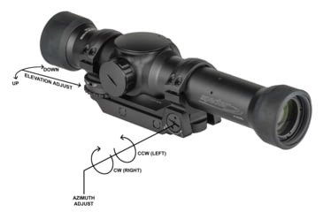 Image of Elcan SpecterTR Rifle Scope Ballistic Reticle w/ Mount, 1x/3x/9x5.56mm, Black, TFOV139-C1