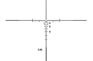 Image of Elcan SpecterTR Rifle Scope Ballistic Reticle w/ Mount, 1x/3x/9x5.56mm, Black, TFOV139-C1