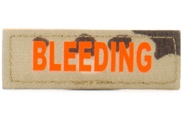 Image of Eleven 10 1x3 Med Name Tape Patch, Orange - E10-7003-BLEEDING-MTC/ORG
