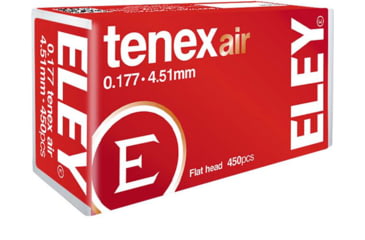 Image of Eley Ammunition .177 Caliber 4.51mm 8.2 Grain Flat Head Pellets, 450 Pack, 46130