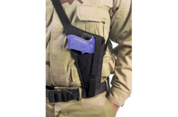 Image of Elite Survival Systems HN45BL Military Shoulder Holster, Left Hand - 6in Revolvers HN45BL-LH