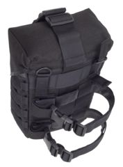 Image of Elite Survival Systems Can-Ready Gas Mask Pouch, Thigh Carry, Black MMC251-B