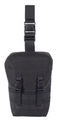 Image of Elite Survival Systems Can-Ready Gas Mask Pouch, Thigh Carry, Black MMC251-B