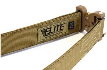 Image of Elite Survival Systems Elite Cobra Rigger's Belt with D Ring Buckle, Coyote Tan, Medium CRB-T-M
