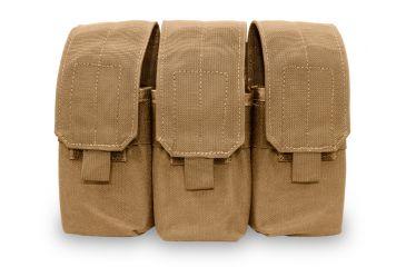 Image of Elite Survival Systems MOLLE Triple A/R Mag Pouch, Coyote Tan ME103-T