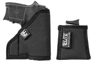 Image of Elite Survival Systems Pocket Holster Combo Kit, Includes Pocket Mag Pouch, Size 1, Black, 1 PH-1-CK