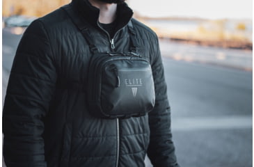 Image of Elite Survival Systems Trailguard Concealed Carry Chest Pouch, Black, 8105-B