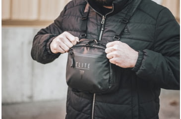 Image of Elite Survival Systems Trailguard Concealed Carry Chest Pouch, Black, 8105-B
