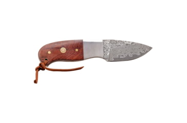 Image of Elk Ridge Drop Point Fixed Blade Knife, 2.25 in, Damascus Steel, Rose Wood, ER-111RDM