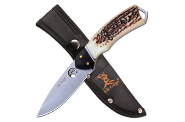 Image of Elk Ridge Drop Point Fixed Blade Knife, 3.5 in, 3Cr13 Stainless Steel Stainless Steel, White, ER-200-21JB