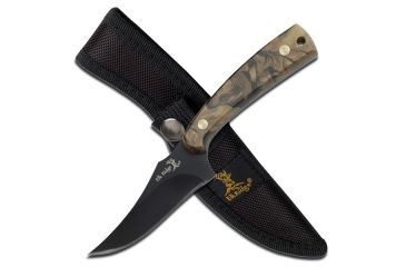 Image of Elk Ridge Fixed Blade, 7in, Stainless Steel Blade, Camo Coated Handle ER-299C