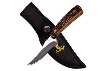 Image of Elk Ridge Fixed Blade, 7in, Stainless Steel Blade, Simulated Bone Handle ER-299I
