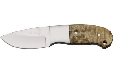 Image of Elk Ridge Mini Hunter Fixed Blade Knife, 2.25in, Stainless Blade, Burl Wood Handle ER111