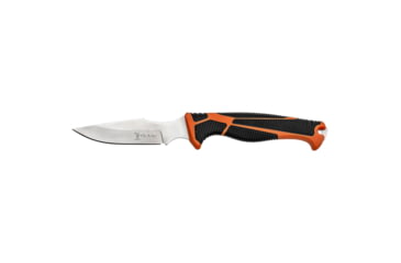 Image of Elk Ridge Trek Fixed Blade Caping Knife, 4in, Stainless Steel 8Cr13MoV, Drop Point, Black/Orange Handle, ER-TKFIX003CS