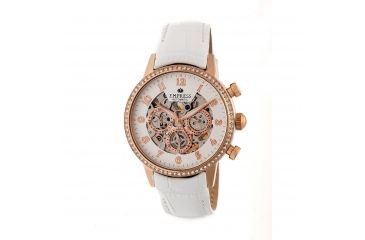 Image of Empress Beatrice Leather Band Watch, White/White EMPEM2005