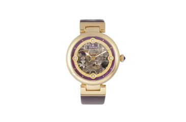 Image of Empress Adelaide Automatic Skeleton Leather-Band Watch, Purple, EMPEM2506