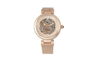 Image of Empress Adelaide Automatic Skeleton Mesh-Bracelet Watch, Rose Gold, EMPEM2503