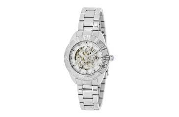 Image of Empress Godiva Automatic Mother-Of-Pearl Skeleton Dial Bracelet Watch, Silver/White, Standard EMPEM1101