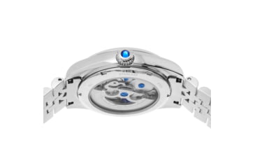 Image of Empress Magnolia Automatic MOP Skeleton Dial Bracelet Watch - Womens, Silver, One Size, EMPEM3601