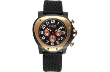 Image of Equipe E202 Grille Mens Watch - Black Strap, Black/Gold Case, Black Dial