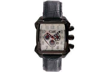 Image of Equipe E507 Bumper Mens Watch - Leather Strap, Black Case, White Dial