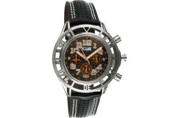 Image of Equipe E802 Chassis Mens Watch - Black Strap, Silver Case, Rosegold/Black Dial