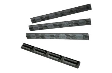 Image of Ergo Grip M-LOK Logo Rail Cover 4PK-Black 4332-4PK--BK